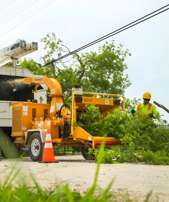 Onsite Brush Chipping